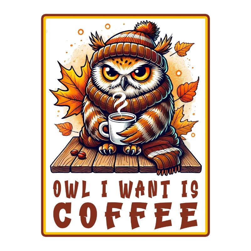Eulen Kaffee Desgin