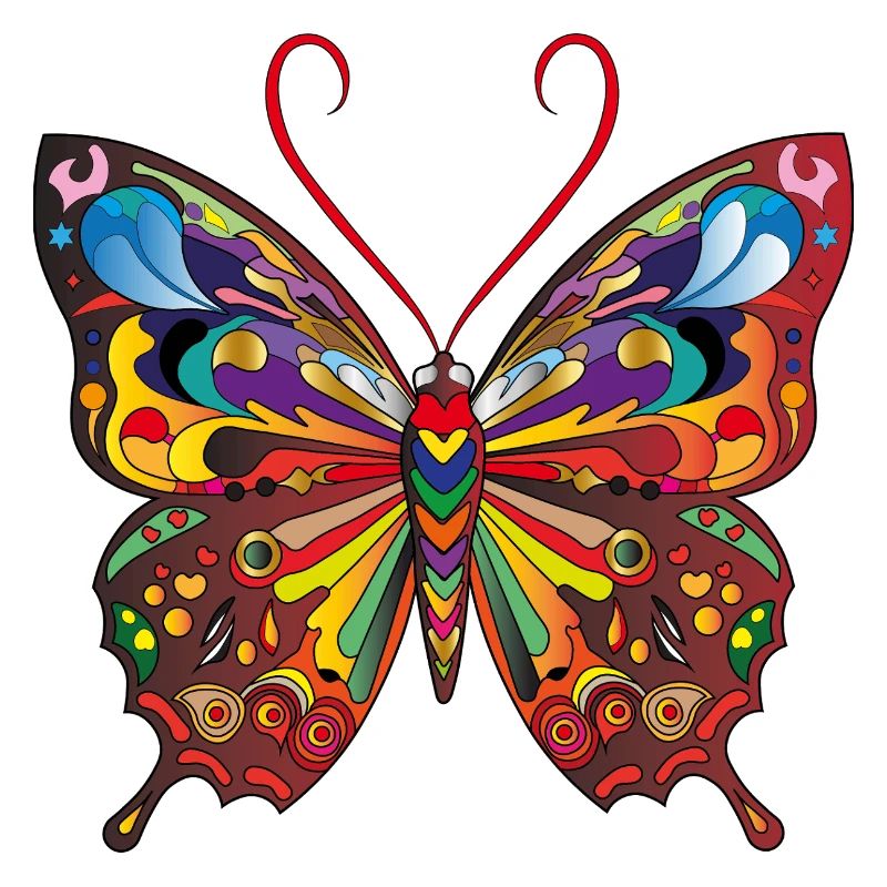 Der bunte Schmetterling