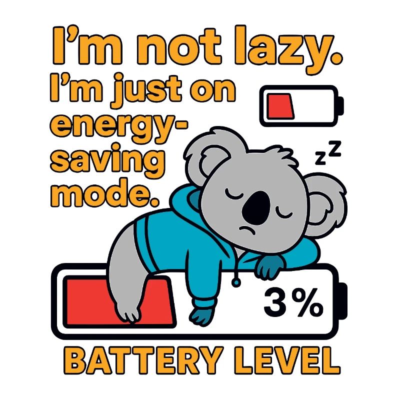 Koala im Energiesparmodus