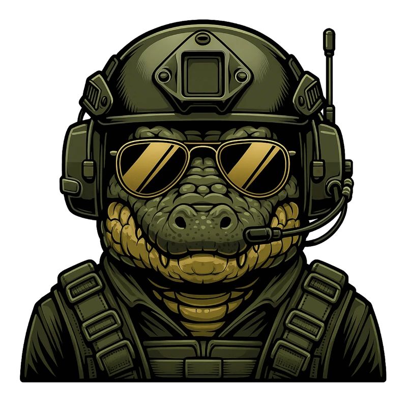 Krokodil Militär Design