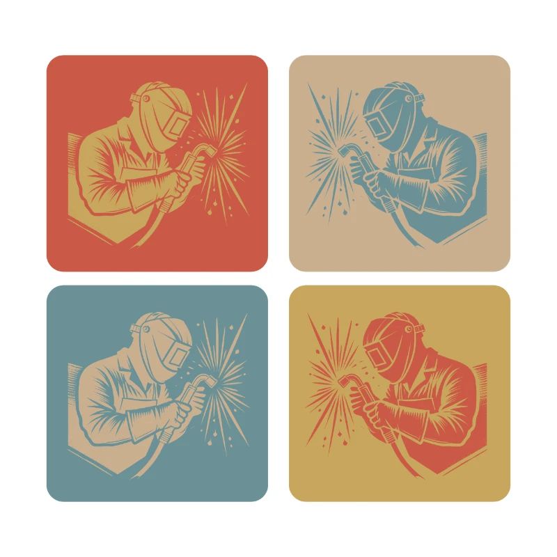 Schweißer im Retro-Style