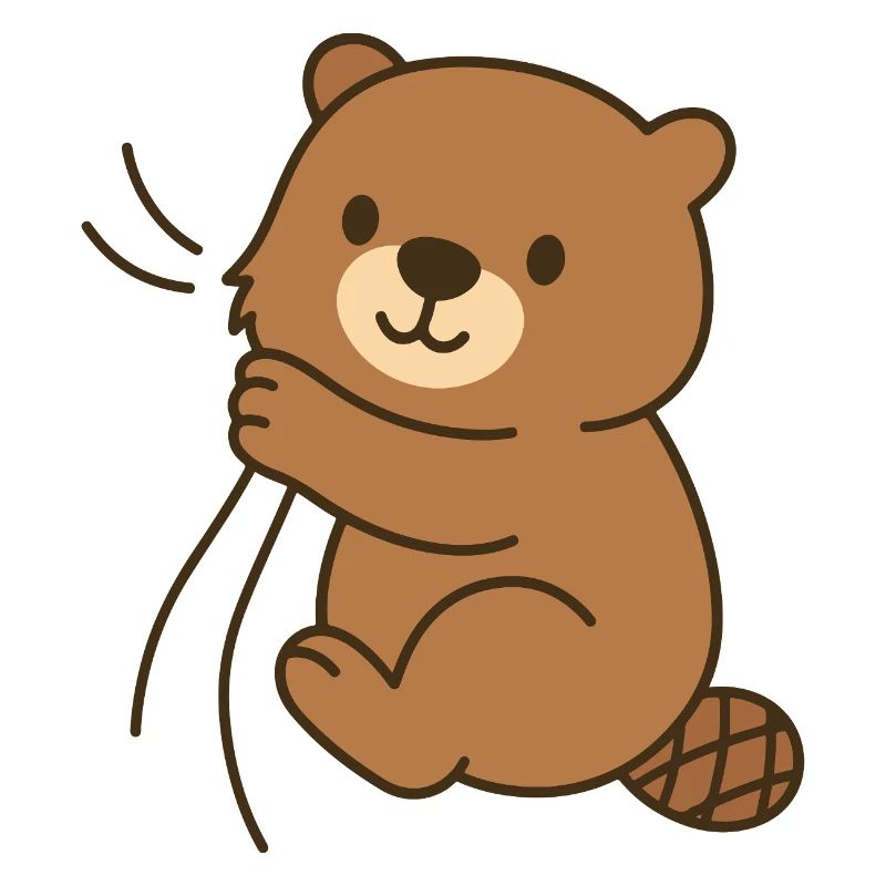 Eingekuschelt – Biberbaby