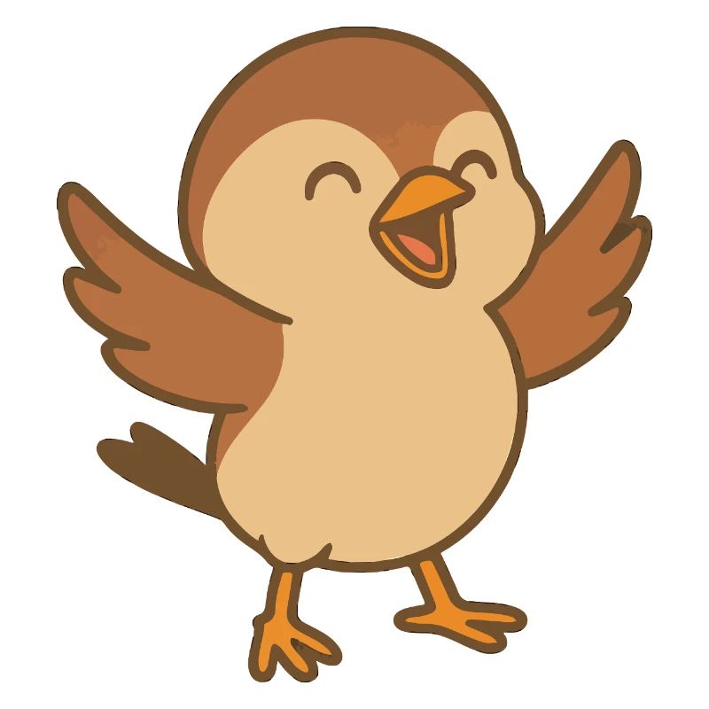 Kleiner Glücksspatz