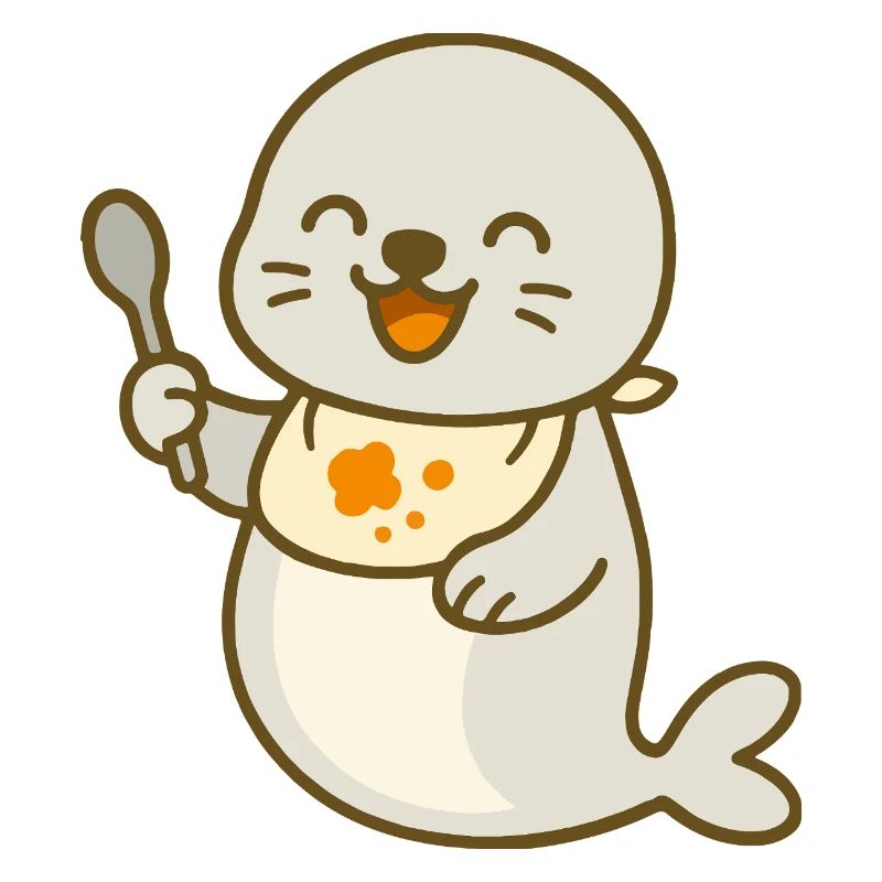 Alimentation avec le bébé phoque