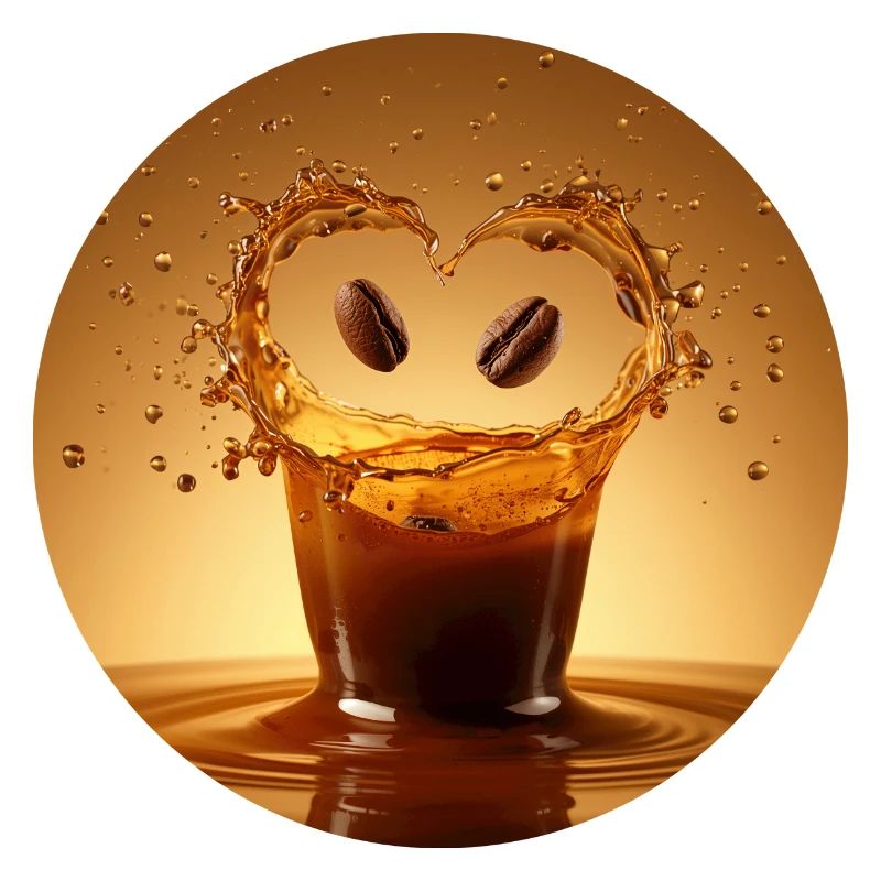 Kaffeefreude im Wassersplash