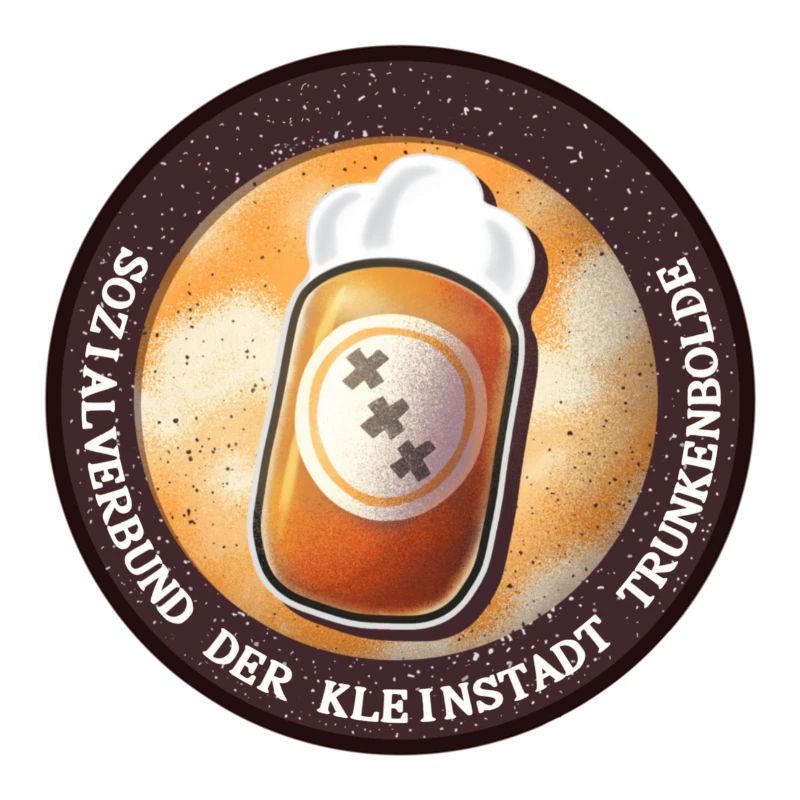 Bier-Symbol mit Spaßmotiv
