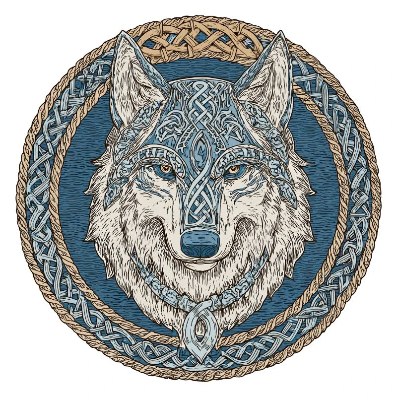 Nordische Wolf Mythologie