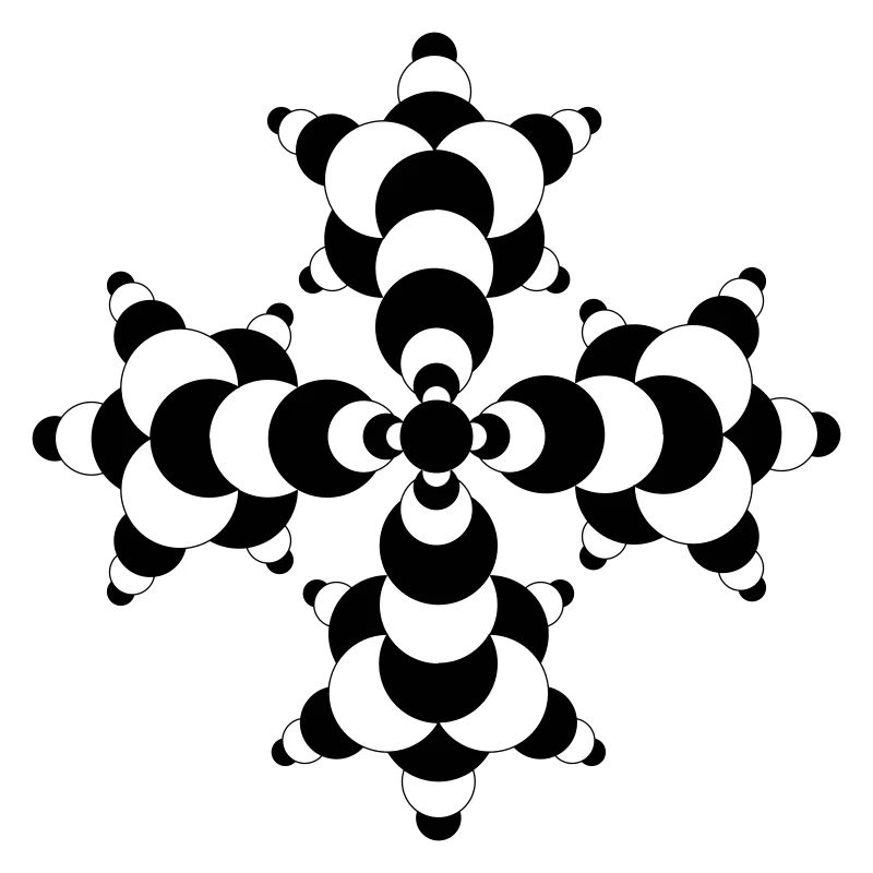 Fractal Molecule Crop Circle