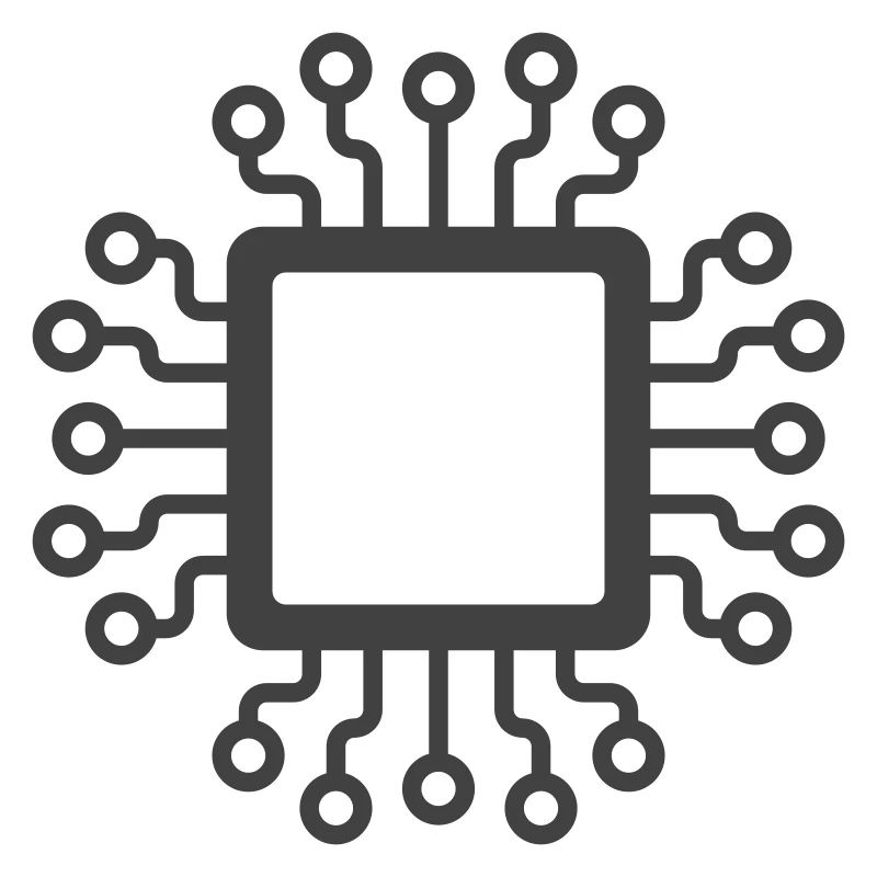 Microchip Circuit Icon Logo