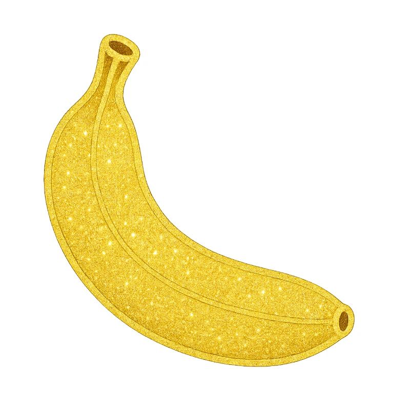 Glitzernde Bananen-Illustration