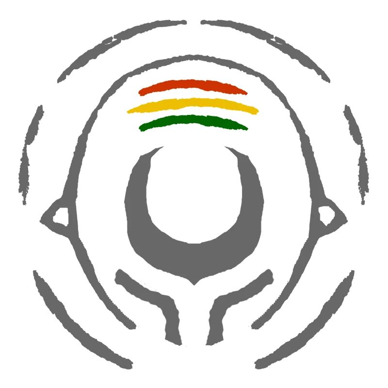 Abstract Reggae Circle Pattern