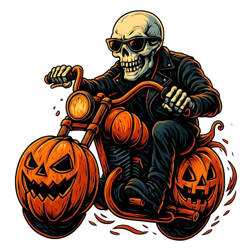 Gruseliger Biker