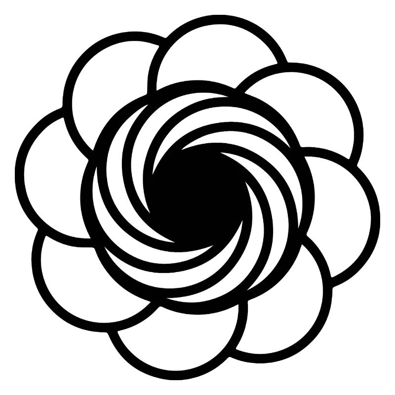 Kosmische Vortex-Blume