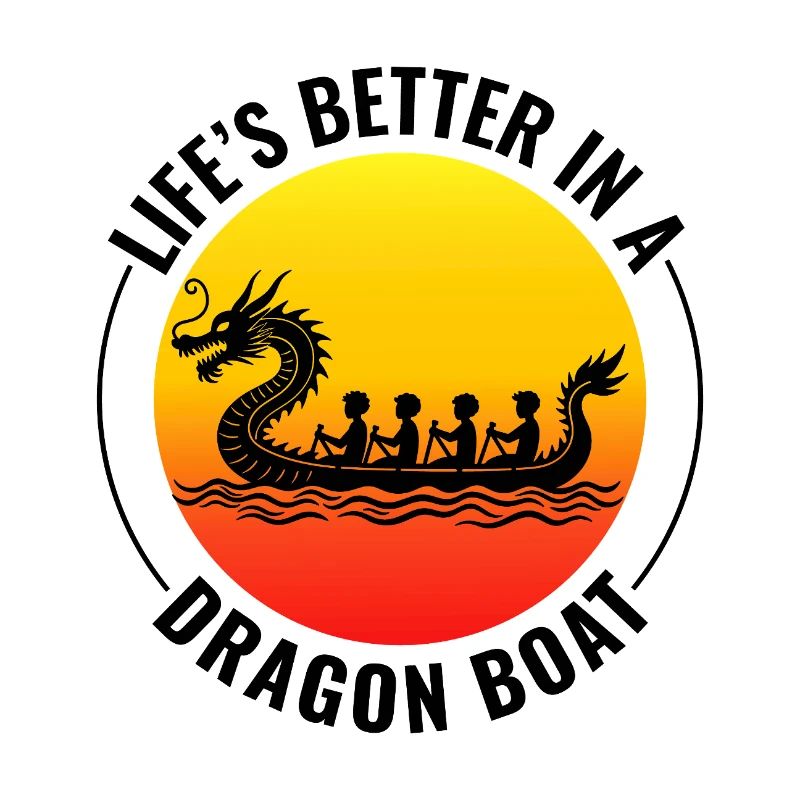 Synchronisiertes Paddelteam Drachenboot