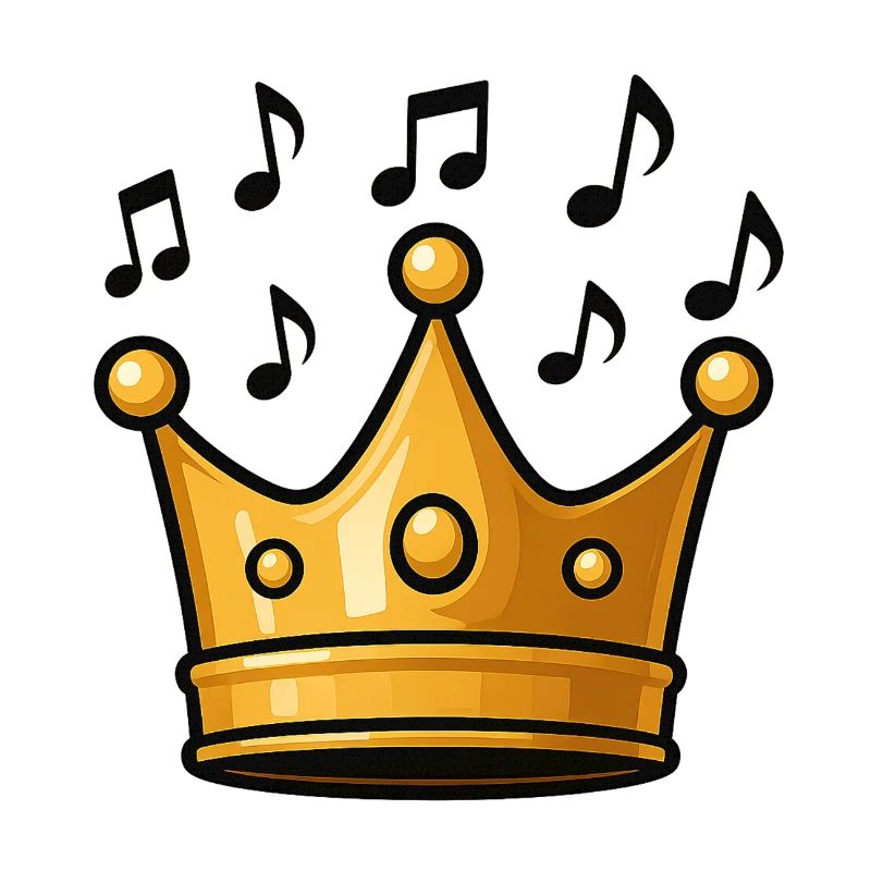 Königskrone mit Musikelementen