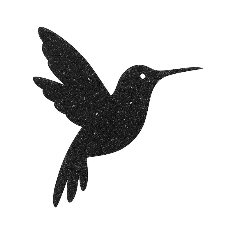 Glittering Hummingbird Silhouette
