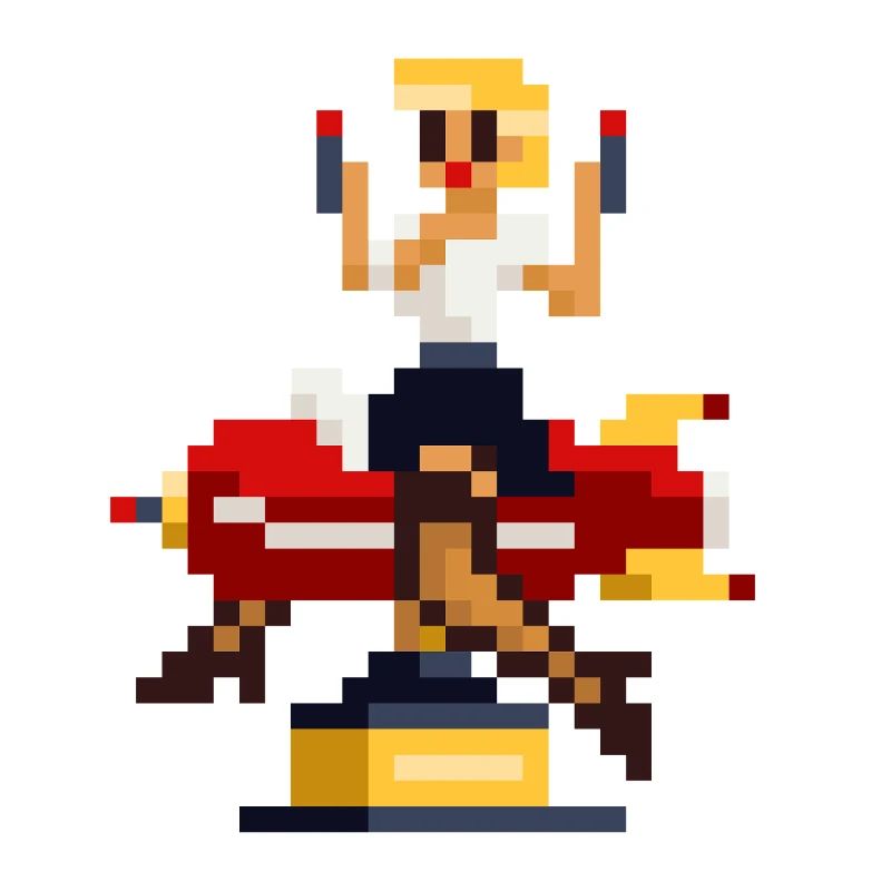 pixel pinup: pew pew
