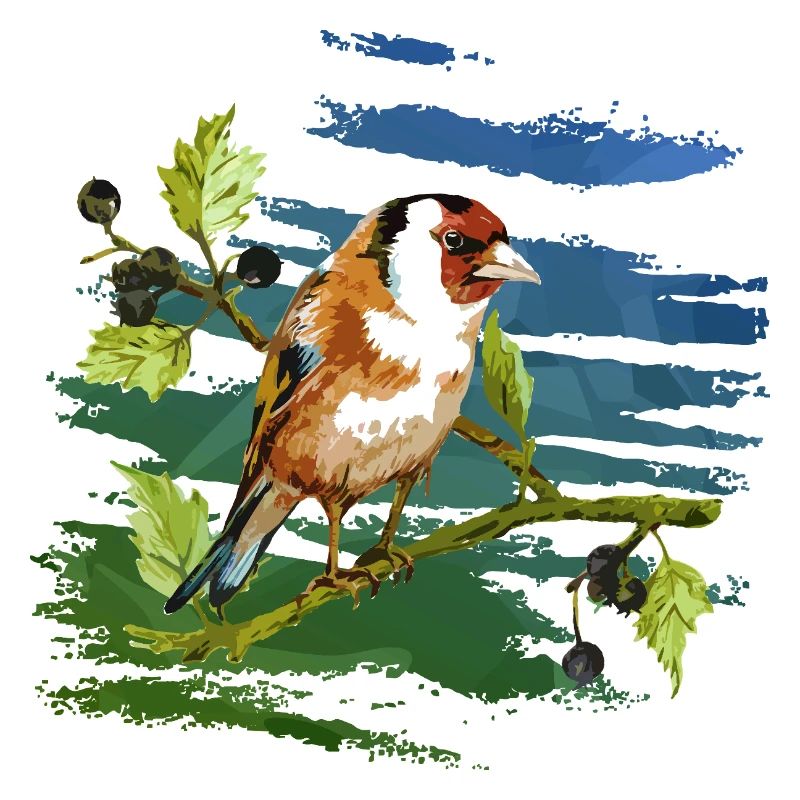 Bunter Vogel