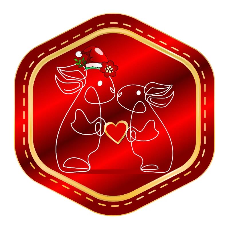 WEIHNACHTEN PAAR HASEN