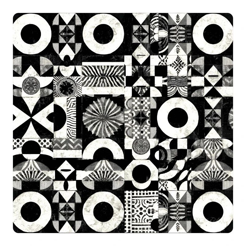 Abstraktes Schwarz-Weiß Muster Geometrie
