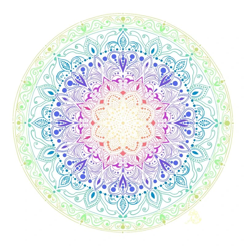 Regenbogen Mandala Fusion
