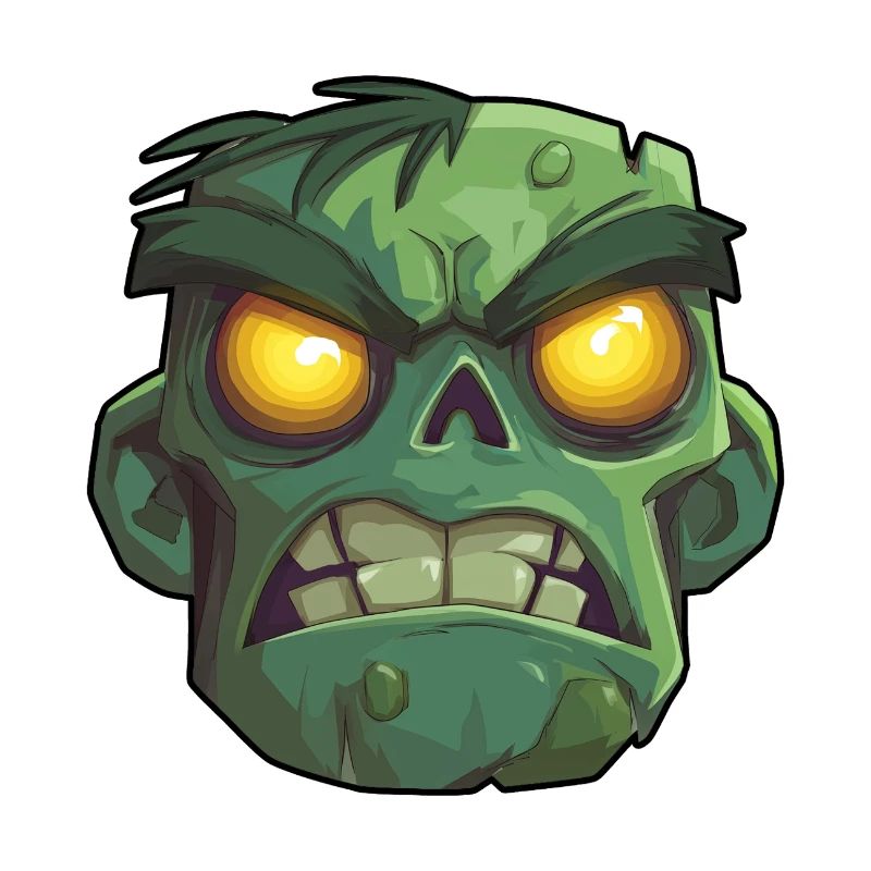 Gruseliger Zombiekopf