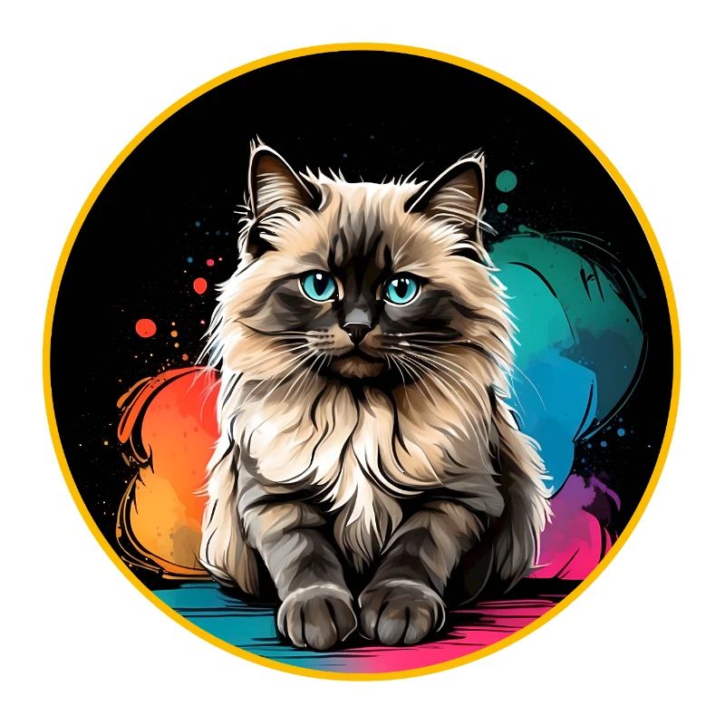 Ragdoll Katzenportrait