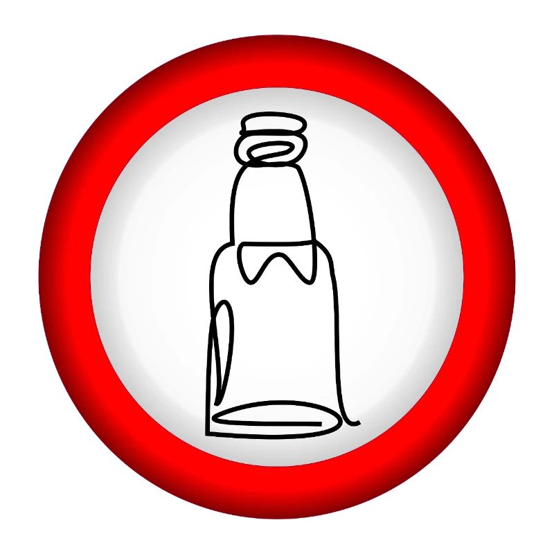 VERBOT BIERFLASCHE