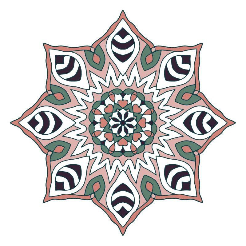 Earth Tone Mandala Pattern