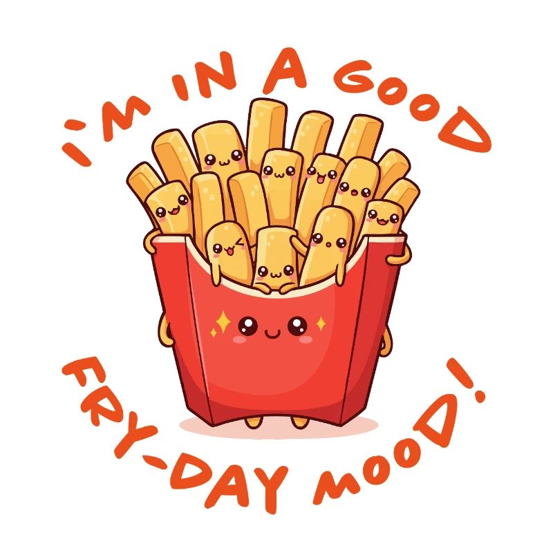 Pommes Gute Laune Kawaii