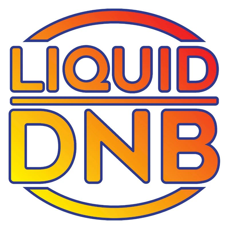 Flüssiges DNB-Neon-Logo