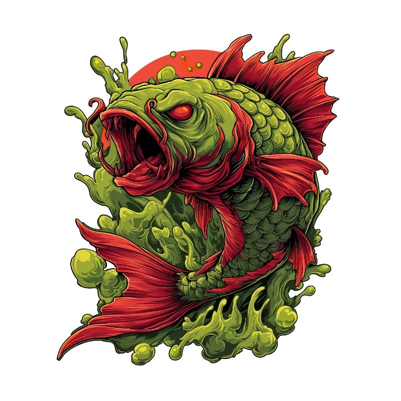 Smaragd-Koi-Wut-Spritzer