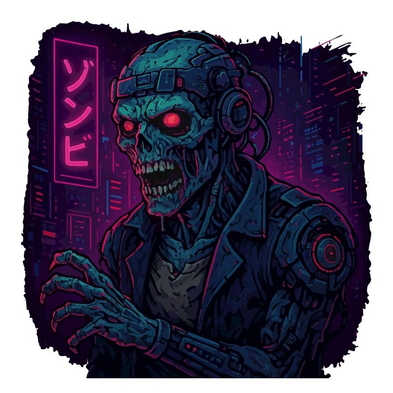 Cyberpunk Undead Warrior