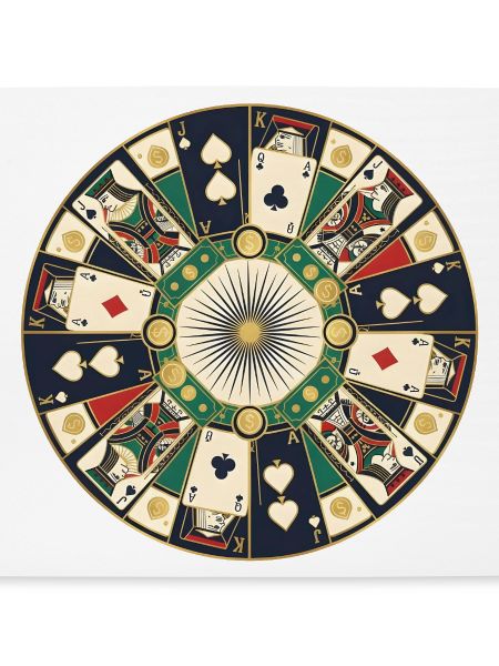 Kreisdesign Casino Kartenspiel
