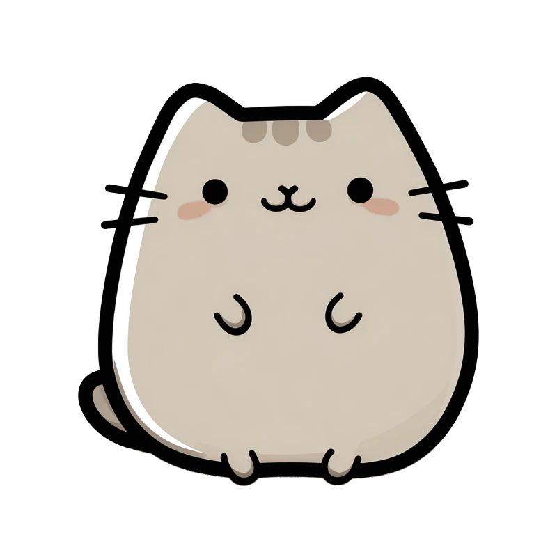 süße kleine Chibi-Katze