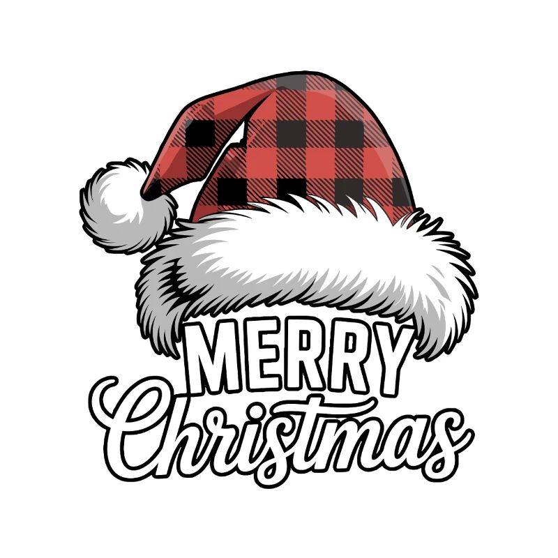 Plaid Santa Weihnachtsdesign
