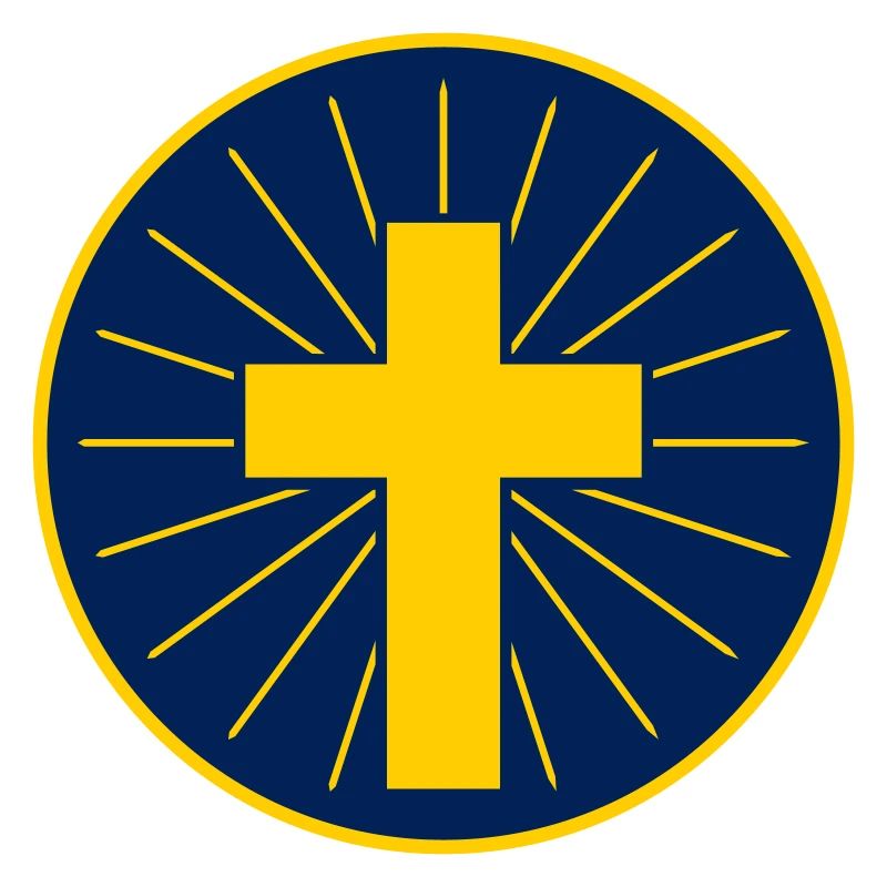 Croix Dorée Avec Rayons