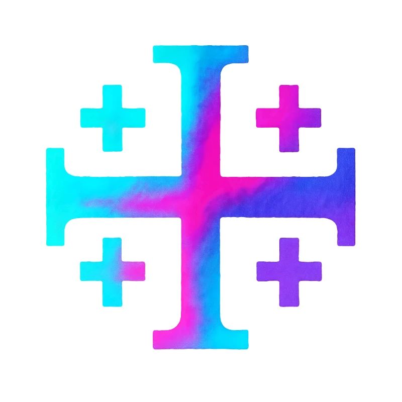 Kairos Kreuz (Jerusalemkreuz) – Sternenhimmel