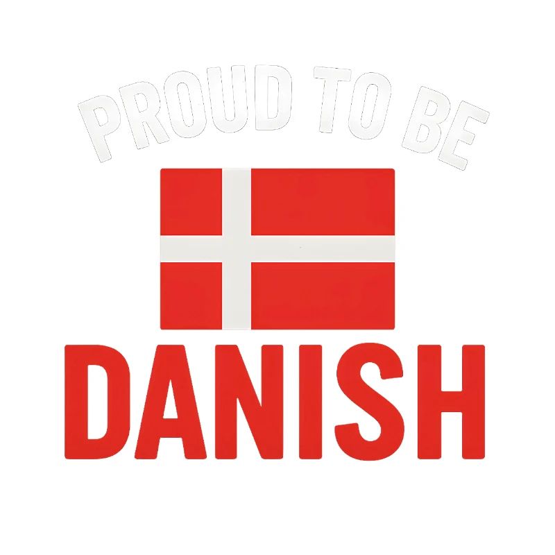 Stolz auf Dänemark Flaggenkunst