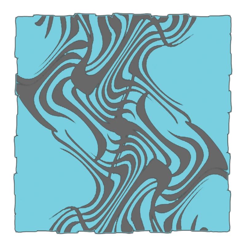 Zebraisches Muster Cyan