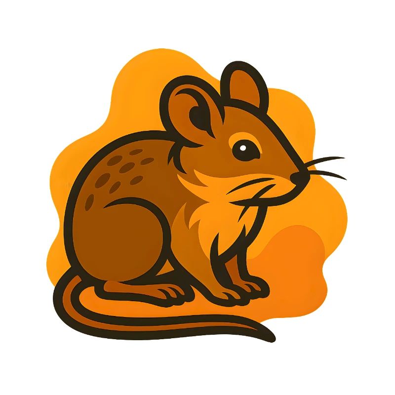 Maus im Sonnenhintergrund