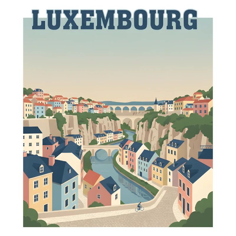 Luxemburger Stadtpastellfarben