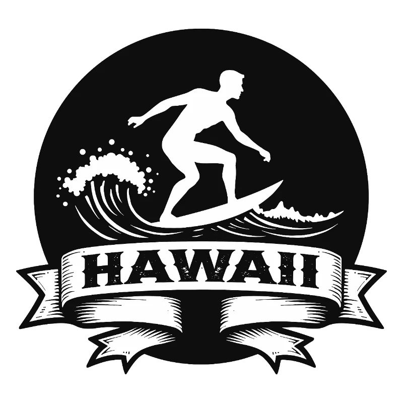 Surfer Hawaii Wellenbanner