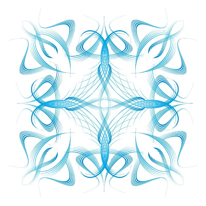 Zartes dynamisches blaues Linienmuster