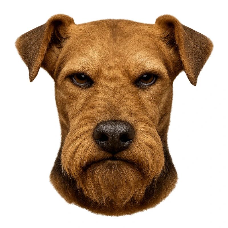 Terrier Kopfporträt Braun