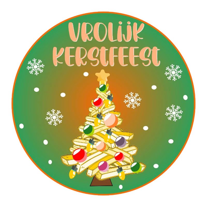 Frohe Weihnachten Pommes frites