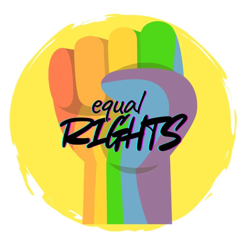 Regenbogenfaust Pride Gleichberechtigung