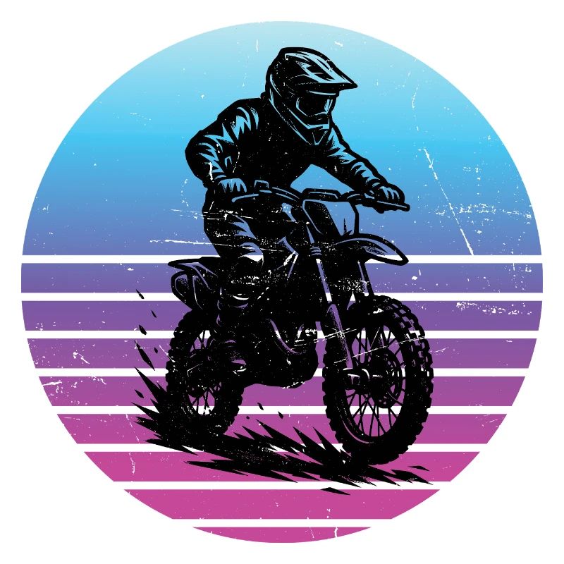 Lustiges Motocross Motiv