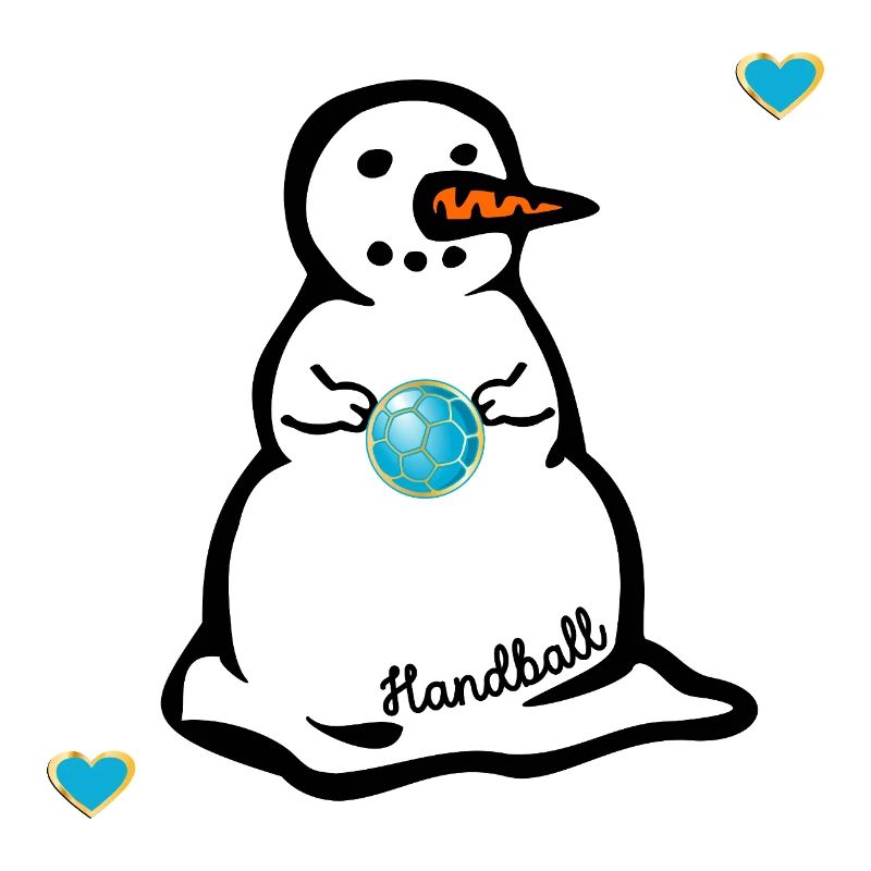Winter Handball Kinder Schneemann