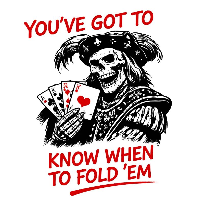 Piratenskelett Pokerweisheit